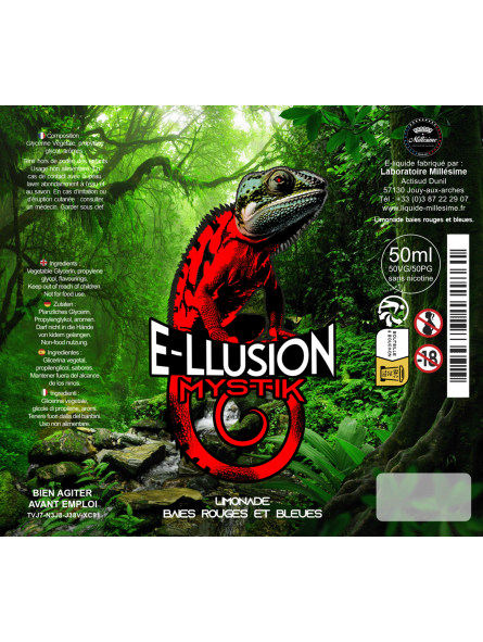 Millesime / E-Liquide / Mystik / Gamme E-llusion / 50ML