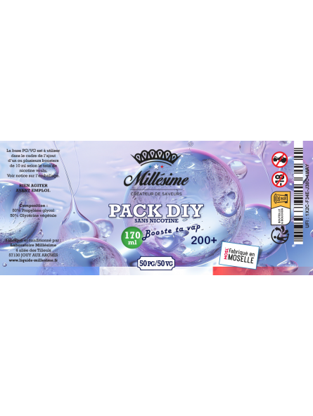 Millesime / Pack Base DIY 50VG/50VG 200+