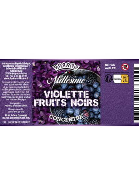 VIOLETTE FRUITS NOIRS CONCENTRE