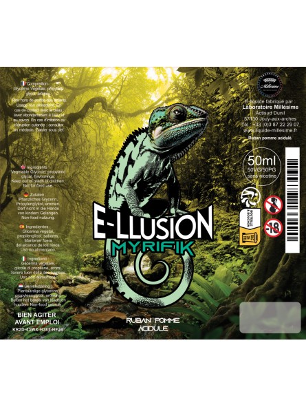 Millesime / E-Liquide / Myrifik/ Gamme E-llusion / 50ML