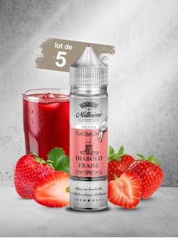 108.DIABOLO FRAISE 50ML SILVER (Lot de 5)