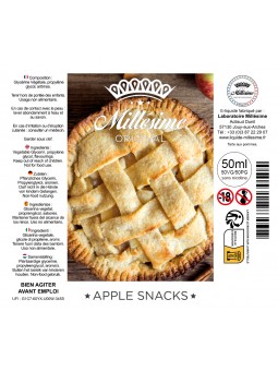 Millésime | E-liquide 50 ML| Gamme Original | Apple Snacks | VAPE