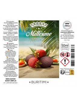 Millésime | E-liquide | Gamme Original 50ML |Buritimi