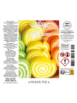 Millésime | E-liquide | Gamme Original 50ML | Miami Pink (lot de 5)