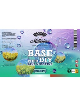 Millesime / Bases / Base végétale  / 50PG50VG / 1L