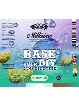 Millesime / Bases / Base végétale / 30PG70VG / 500ml